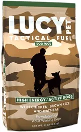 30lb Lucy Pet Tactical Fuel Chicken, Brown Rice & Oatmeal for Dogs - Food